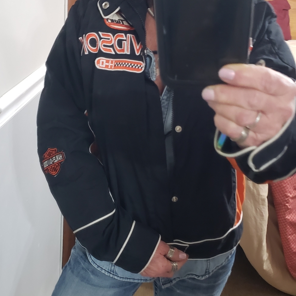 vintage harley davidson racing jacket